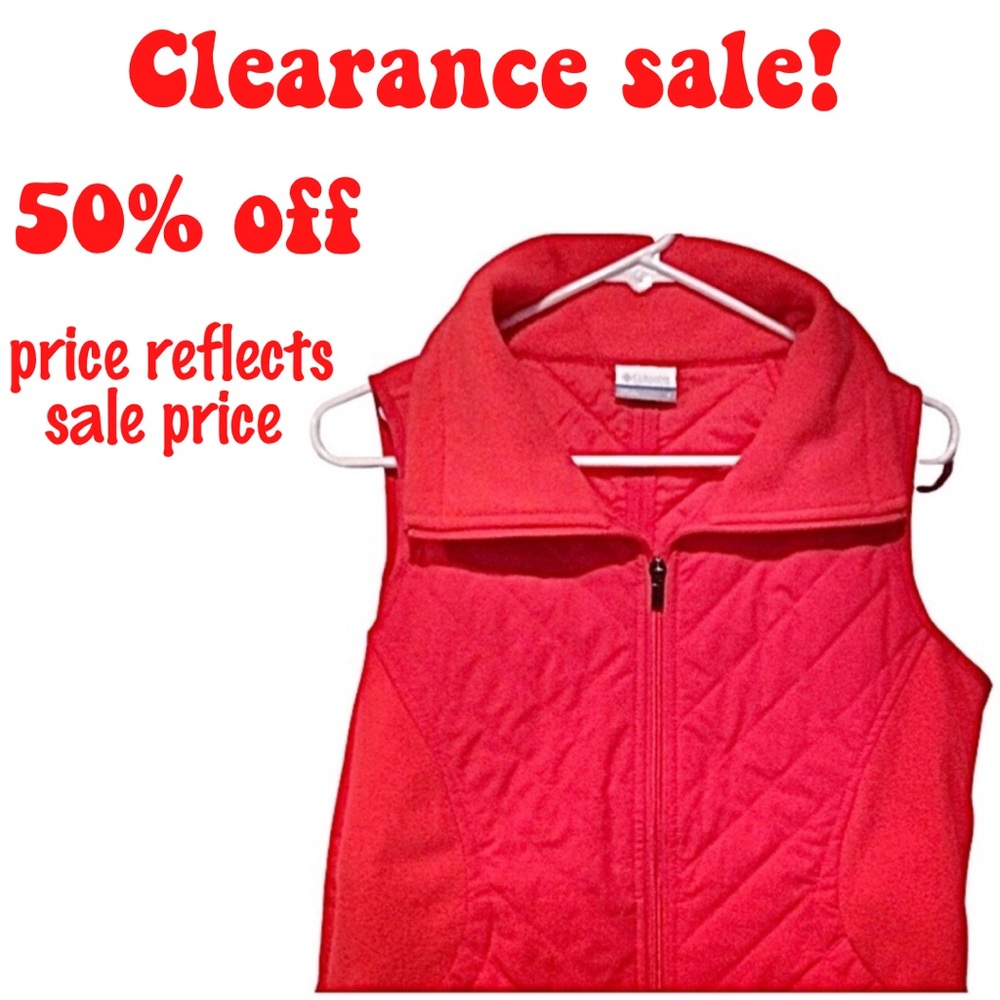 Columbia quilted vest size small